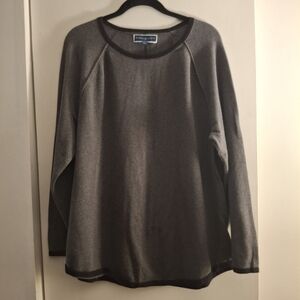 Karen Scott Women's Black and Gray Tunic Sweater